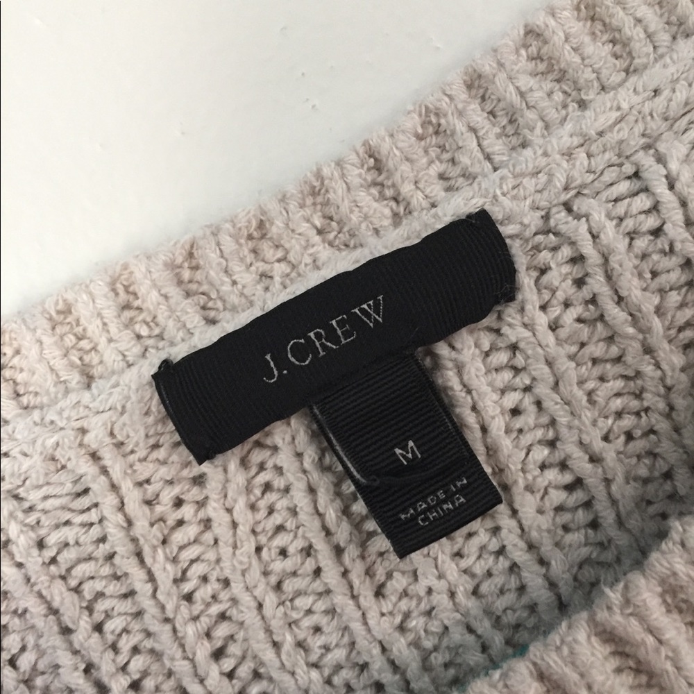 J Crew Knit Neutral Basic Ribbed Sweater Top - image 5